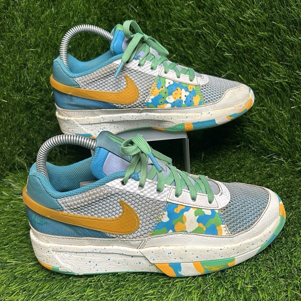 Nike Ja 1 Day One Citron Pulse Baltic Blue Kids Basketball Shoes DX2294-100‎ 5Y